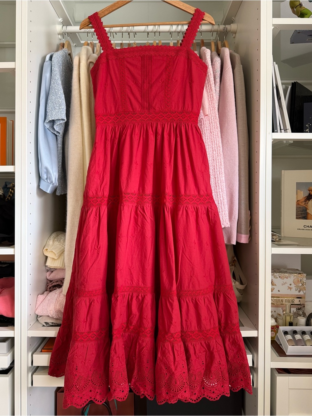 Petite Studio Red Midi Dress